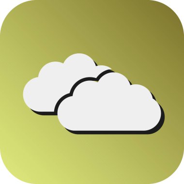 Kişisel ve ticari kullanım için Bulut Vektörü Glyph Gradyan Arkaplan Simgesi