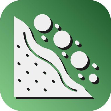 Kişisel ve ticari kullanım için Kar Kaydırağı Vektörü Gradyan Arkaplan Simgesi