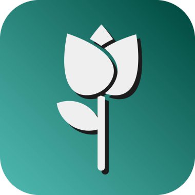 Kişisel ve ticari kullanım için Çiçek Vektörü Vektörü Gradyan Arkaplan Simgesi