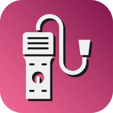 Kişisel ve Ticari Kullanım İçin Gaz Algılayıcı Vektörü Glyph Gradyan Arkaplan Simgesi