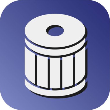 Kişisel ve Ticari Kullanım için Filtre Vektörü Kabartma Gradyan Arkaplan Simgesi