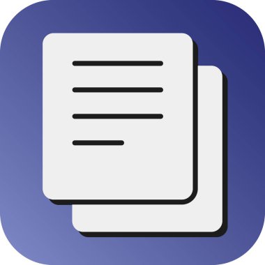 Kişisel ve Ticari Kullanım için Belge Vektörü Glyph Gradyan Arkaplan Simgesi