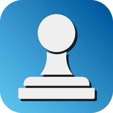 Kişisel ve ticari kullanım için Pul Vektörü Glyph Gradyan Arkaplan Simgesi