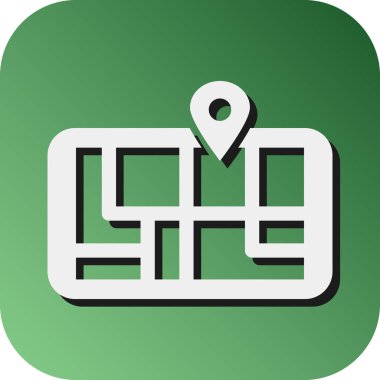 Kişisel ve ticari kullanım için GPS Vektörü Gradyan Arkaplan Simgesi