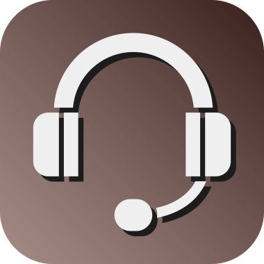 Kişisel ve Ticari Kullanım İçin Müşteri Hizmetleri Vektörü Glyph Gradyan Arkaplan Simgesi