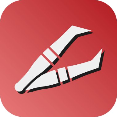 Kişisel ve Ticari Kullanım İçin Cımbız Vektörü Glyph Gradyan Arkaplan Simgesi