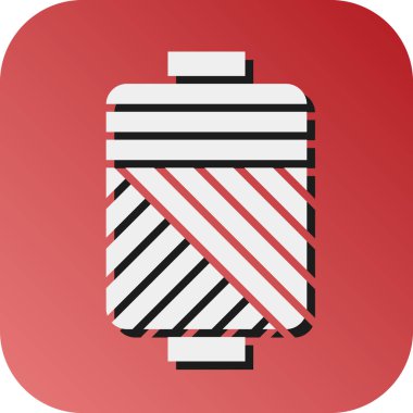 Kişisel ve Ticari Kullanım için Bobbin Vektörü Glyph Gradyan Arkaplan Simgesi