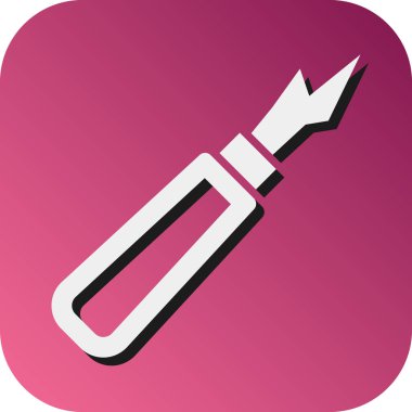 Kişisel ve Ticari Kullanım İçin Dikiş Yırtıcı Vektörü Gradyan Arkaplan Simgesi