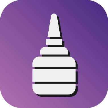 Kişisel ve ticari kullanım için Sıvı Yapıştırıcı Vektör Gradyan Arkaplan Simgesi