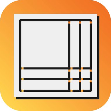 Kişisel ve Ticari Kullanım İçin Mendil Vektörü Glyph Gradyan Arkaplan Simgesi