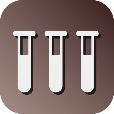 Test Tüpleri Vektör Gradyan Arkaplan Simgesi Kişisel ve Ticari Kullanım İçin