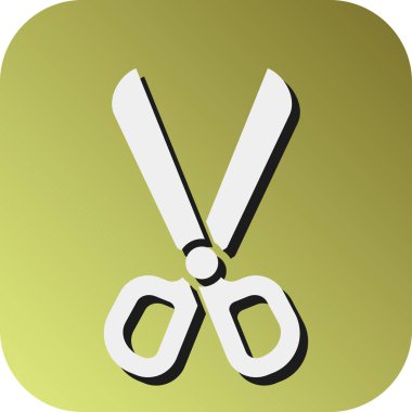 Kişisel ve Ticari Kullanım için Makas Vektörü Glyph Gradyan Arkaplan Simgesi