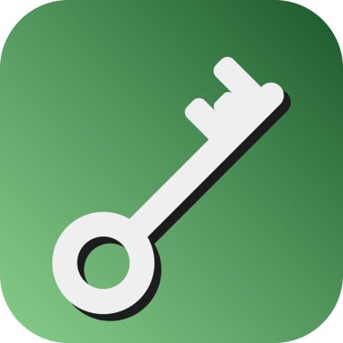 Kişisel ve Ticari Kullanım İçin Anahtar Vektör Glyph Gradyan Arkaplan Simgesi