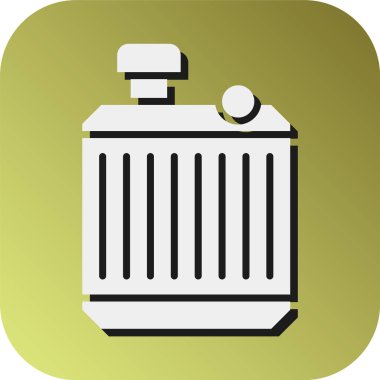 Kişisel ve Ticari Kullanım İçin Radyatör Vektörü Gradyan Arkaplan Simgesi