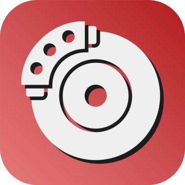 Kişisel ve Ticari Kullanım İçin Fren Diski Vektörü Glyph Gradyan Arkaplan Simgesi