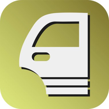 Kişisel ve ticari kullanım için Araba Kapısı Vektörü Glyph Gradyan Arkaplan Simgesi