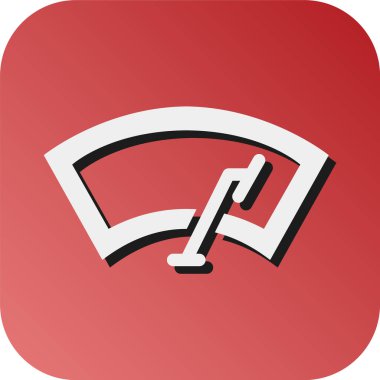 Silecek Vektörü Kabartma Gradyan Kişisel ve Ticari Kullanım Simgesi