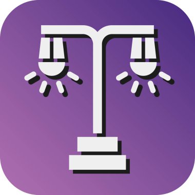 Kişisel ve ticari kullanım için Sokak Işığı Vektörü Gradyan Arkaplan Simgesi