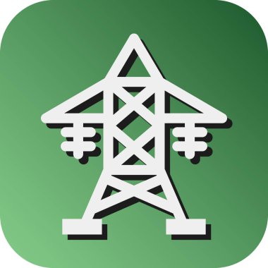 Kişisel ve ticari kullanım için Elektrik Kutbu Vektörü Gradyan Arkaplan Simgesi