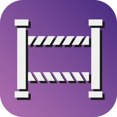 Kişisel ve ticari kullanım için Bariyer Vektörü Glyph Gradyan Arkaplan Simgesi