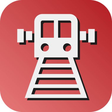 Kişisel ve ticari kullanım için Metro Vektörü Glyph Gradyan Arkaplan Simgesi