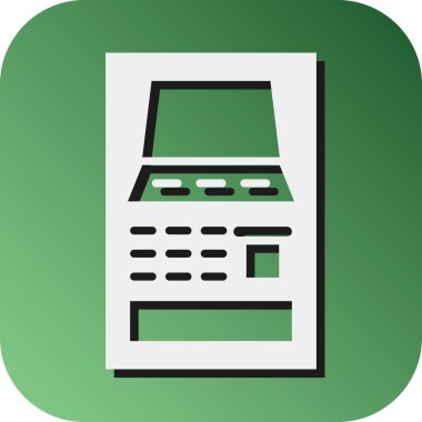 Kişisel ve ticari kullanım için ATM Vektör Gradyan Arkaplan Simgesi