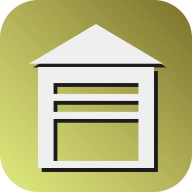 Kişisel ve ticari kullanım için Garaj Vektörü Glyph Gradyan Arkaplan Simgesi