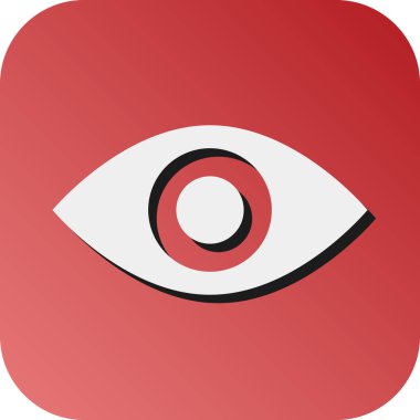 Kişisel ve ticari kullanım için Vizyon Vektörü Glyph Gradyan Arkaplan Simgesi