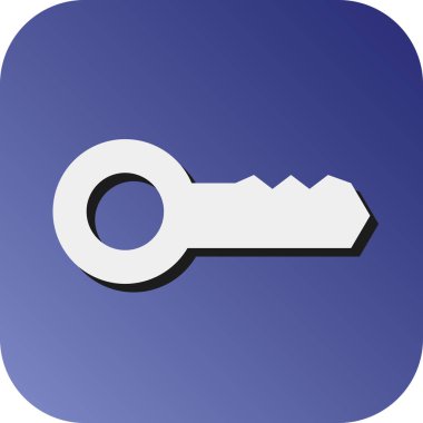 Kişisel ve Ticari Kullanım İçin Anahtar Vektör Glyph Gradyan Arkaplan Simgesi