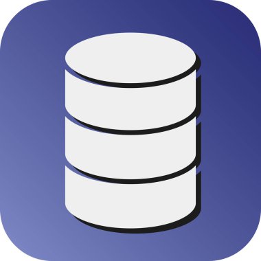 Kişisel ve Ticari Kullanım İçin Veri Depolama Vektörü Gradyan Arkaplan Simgesi