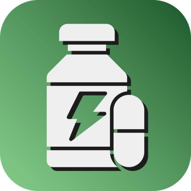 Kişisel ve ticari kullanım için Vitaminler Vektör Gradyan Arkaplan Simgesi