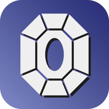 Kişisel ve ticari kullanım için Kristal Vektör Gradyan Arkaplan Simgesi