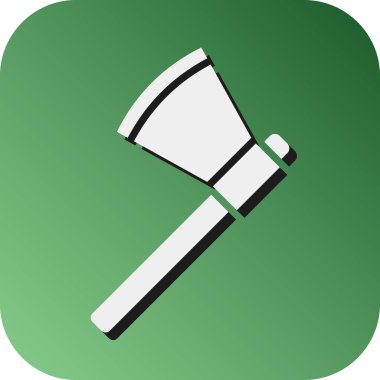 Kişisel ve ticari kullanım için Axe Vektörü Glyph Gradyan Arkaplan Simgesi