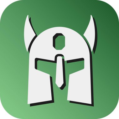 Kişisel ve Ticari Kullanım İçin Miğfer Vektörü Gradyan Arkaplan Simgesi