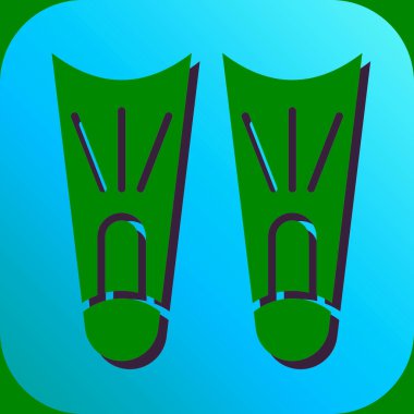 Kişisel ve ticari kullanım için Fin Vektörü Glyph Gradyan Arkaplan Simgesi