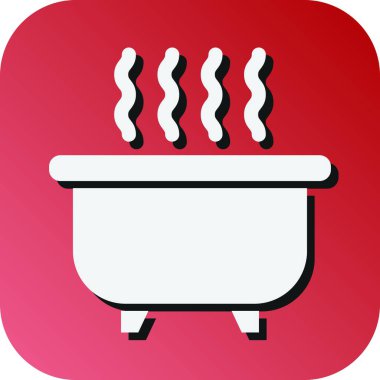 Kişisel ve ticari kullanım için Jakuzi Vektörü Gradyan Arkaplan Simgesi