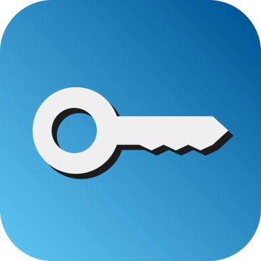 Kişisel ve Ticari Kullanım İçin Anahtar Vektör Glyph Gradyan Arkaplan Simgesi