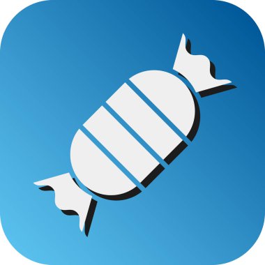 Kişisel ve Ticari Kullanım İçin Şeker Vektörü Glyph Gradyan Arkaplan Simgesi