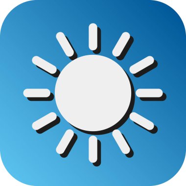 Kişisel ve Ticari Kullanım İçin Güneş Vektörü Glyph Gradyan Arkaplan Simgesi