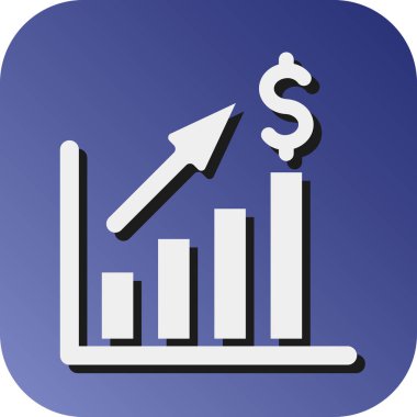 Kişisel ve Ticari Kullanım İçin Büyüme Vektörü Glyph Gradyan Arkaplan Simgesi