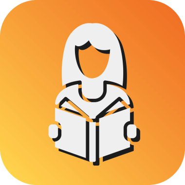 Kişisel ve Ticari Kullanım İçin İyi Alışkanlıklar Vektörü Glyph Gradyan Arkaplan Simgesi