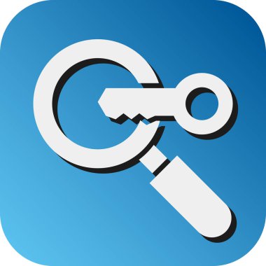 Kişisel ve Ticari Kullanım İçin Anahtar Kelime Arayüzü Gradyan Arkaplan Simgesi