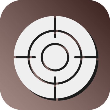 Kişisel ve Ticari Kullanım için Hedef Vektör Gradyan Arkaplan Simgesi