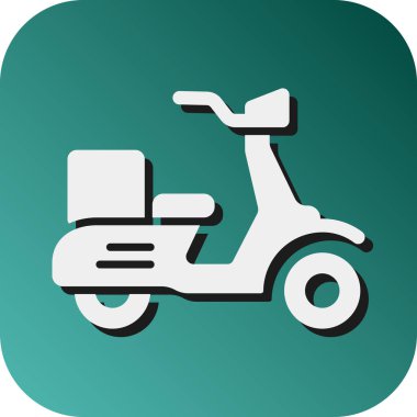 Kişisel ve ticari kullanım için Scooter Vektör Gradyan Arkaplan Simgesi