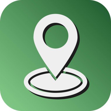 Kişisel ve ticari kullanım için konum Vektörü Glyph Gradyan Arkaplan Simgesi