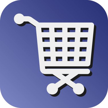 Kişisel ve ticari kullanım için Trolley Vektörü Glyph Gradyan Arkaplan Simgesi