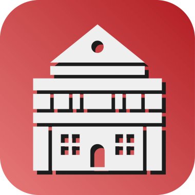 Kişisel ve ticari kullanım için Loca Vektörü Glyph Gradyan Arkaplan Simgesi