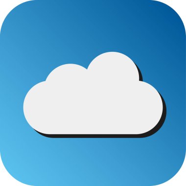 Kişisel ve ticari kullanım için Bulut Vektörü Glyph Gradyan Arkaplan Simgesi