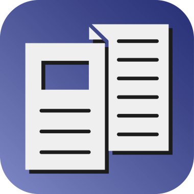 Kişisel ve Ticari Kullanım İçin Broşür Vektörü Gradyan Arkaplan Simgesi