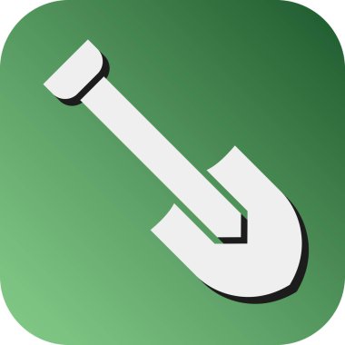 Kişisel ve Ticari Kullanım İçin Kürek Vektörü Gradyan Arkaplan Simgesi